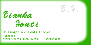 bianka honti business card